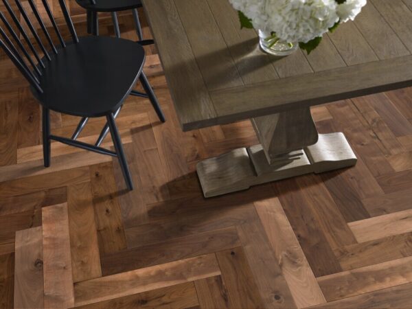 ANDERSON HARDWOOD REVIVAL WALNUT HERRINGBONE RYE 5 IN Room Scene