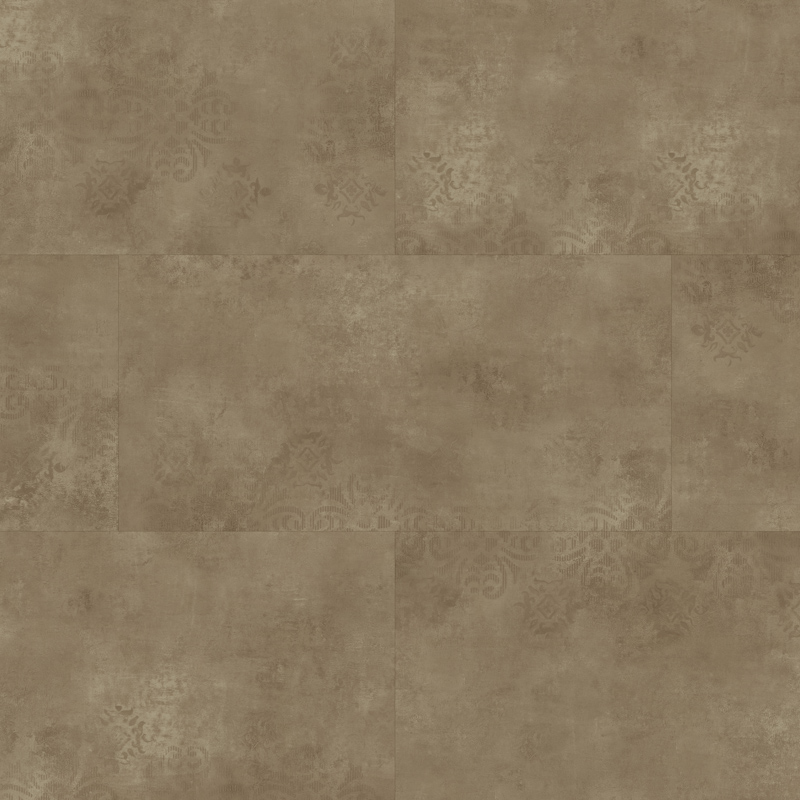Nova Floor Serenbe Rigid Core Tile Stenciled Concrete Linen  NST433-HDC
