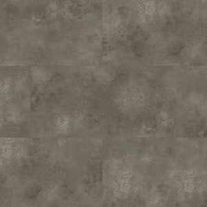 Nova Floor Serenbe Glue Down Luxury Vinyl Tile Stenciled Concrete Bordeaux NST435