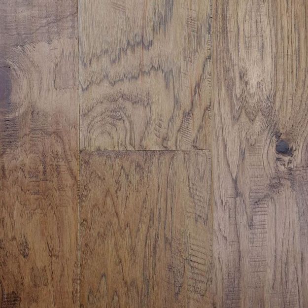 LM Flooring HWKY9 Hickory Engineered Antique Multi: 4", 5", 6 1/2"