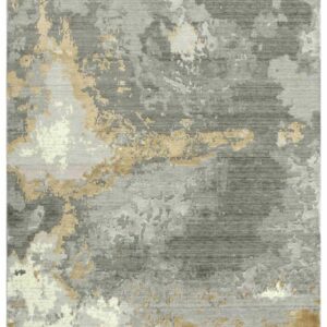rizzyhome ARY101 Artistry Gray Ivory/Beige