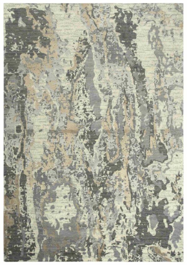 rizzyhome ARY103 Artistry Beige Ivory/Gray
