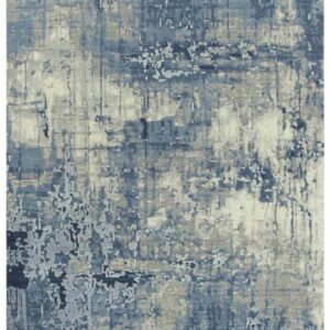 rizzyhome ARY109 Artistry Blue, Ivory/Beige