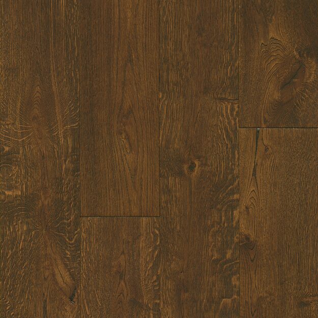 ...Hartco Timberbrushed 1/2" Oak- Engineered Hardwood Deep Etched Hampton Brown 7 1/2 in # EAKTB75L408