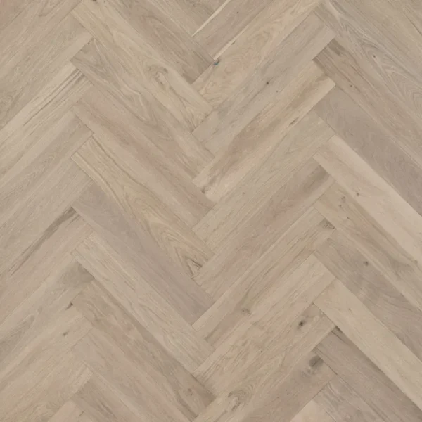 Mannington Park City Herringbone Engineered Hardwood Snowcap HPLS37SNWF1
